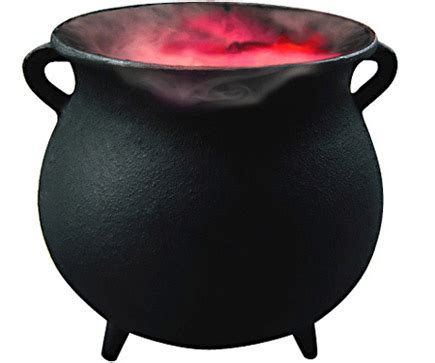Magic brewing in a cauldron
